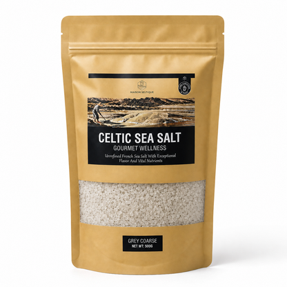 Maison Seltique Sal Celta Gruesa Gris 500g – Sal Marina Natural Sin Refinar